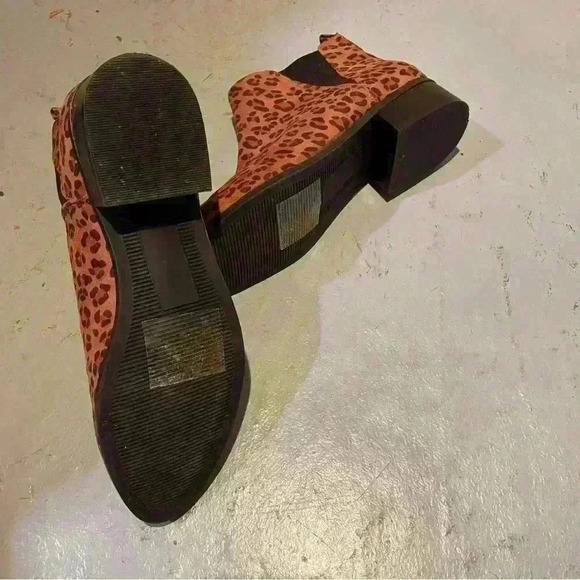 Joe Fresh Leopard Print Ankle Boots - Brown - Picture 3 of 4